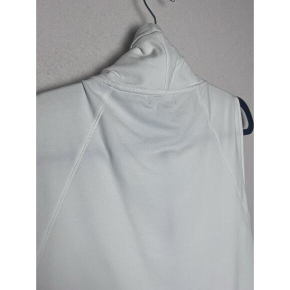 Chaps Sport Women's White Full Zip Sleeveless Sweatshirt Vest Size L Funnel Neck - Picture 8 of 8